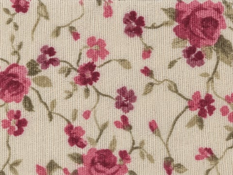 Flores rosas sobre crema — tela 27