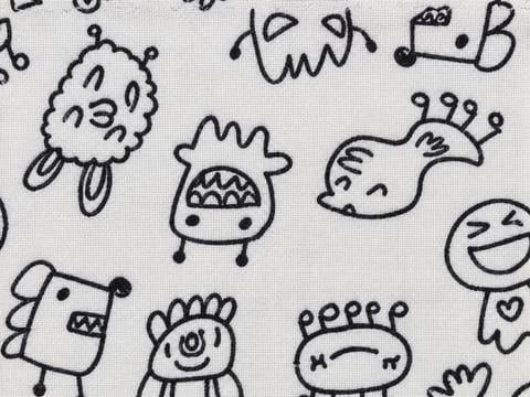 Personajes dibujados — tela 41