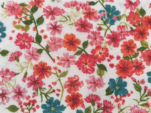 Flores coral — tela 44