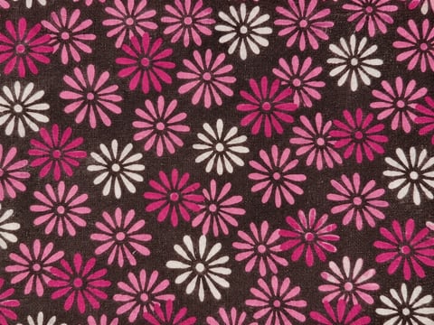 Margaritas rosas sobre oscuro — tela 49